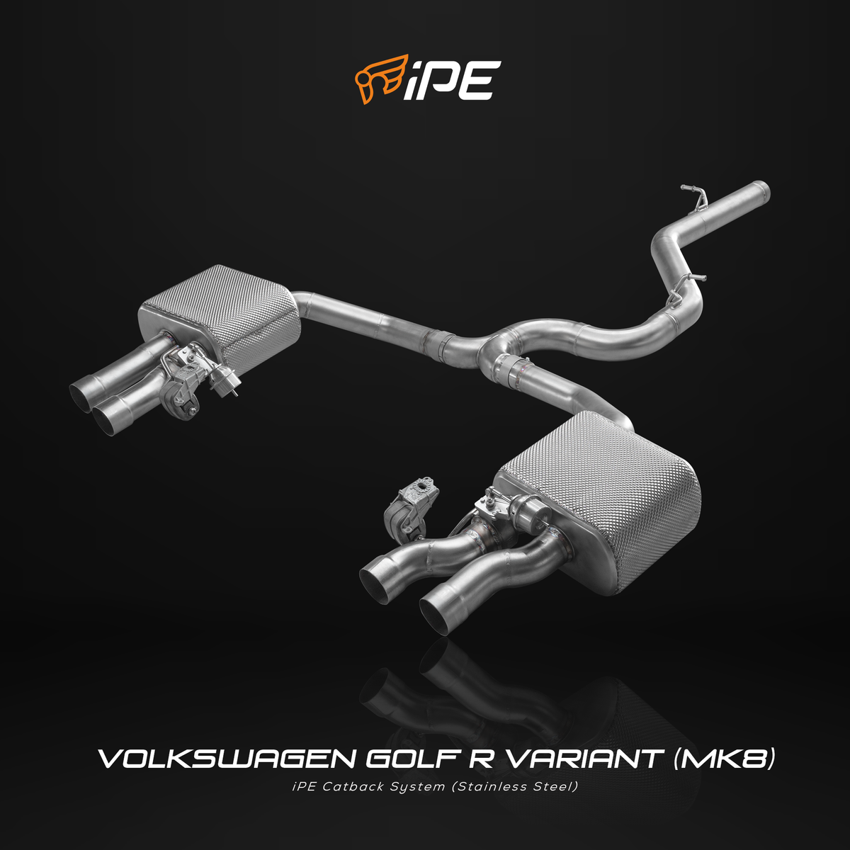 iPE Cat Back System - Volkswagen Golf R Mk8 Wagon