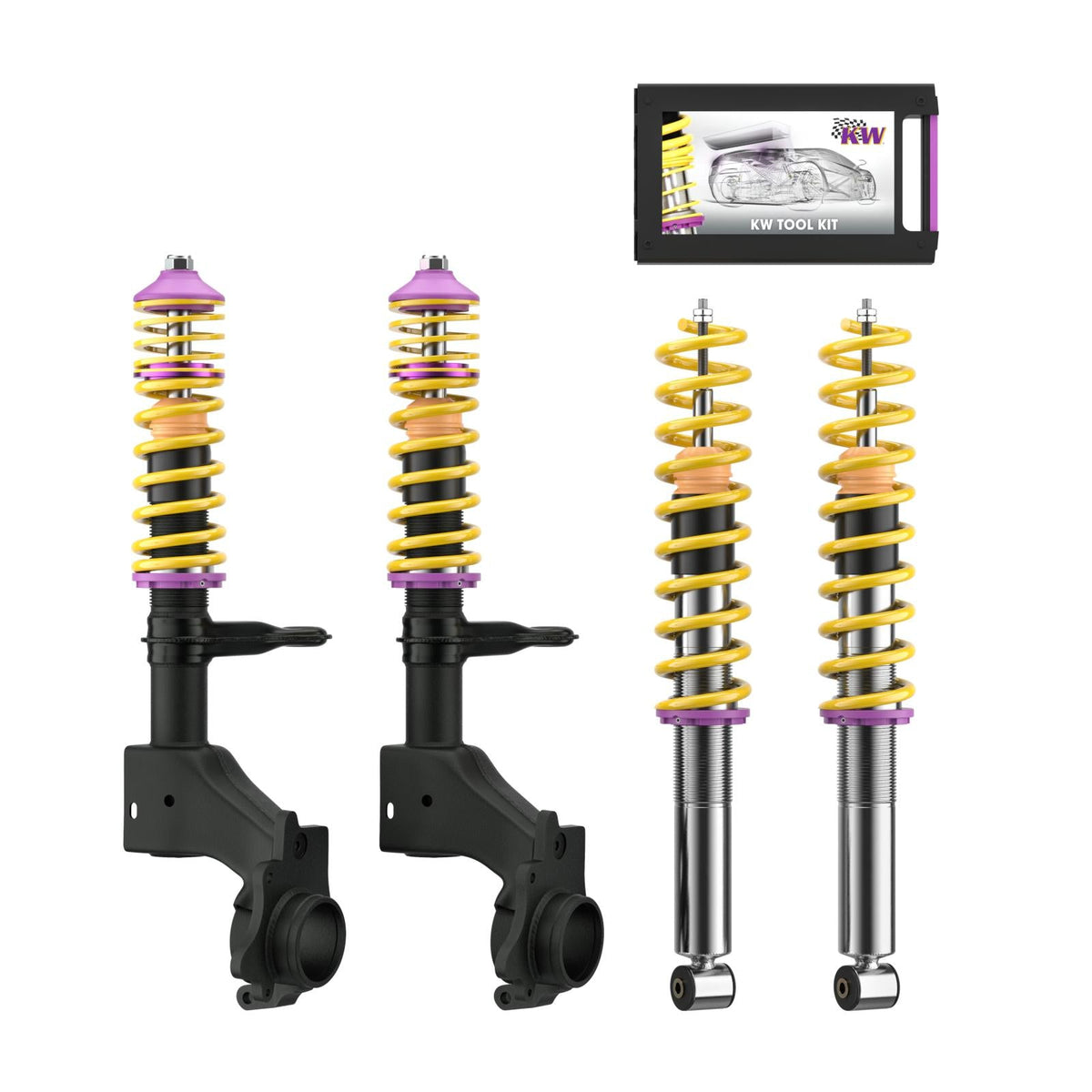 KW Coilover Kit V1 for Audi 80 (81, 85, B2) (FA Struts In Exchange)