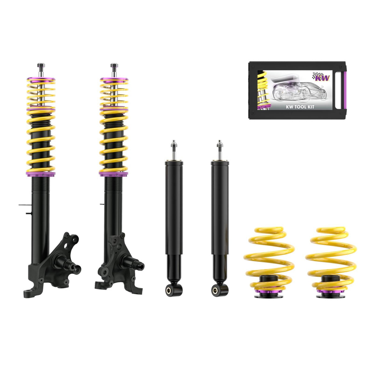 KW Coilover Kit V1 for 07/1986-01/1992 BMW 3 Series Convertible (E30) (FA Struts In Exchange)