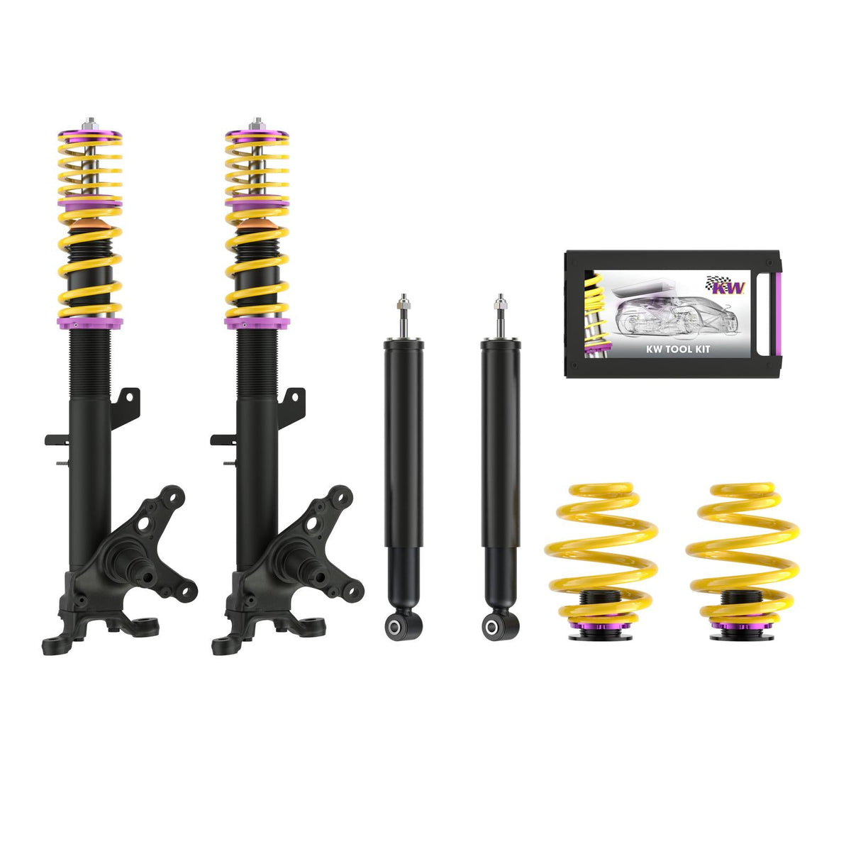 KW Coilover Kit V1 for 07/1986-01/1992 BMW 3 Series Convertible (E30) (FA Struts With KW Spindles)