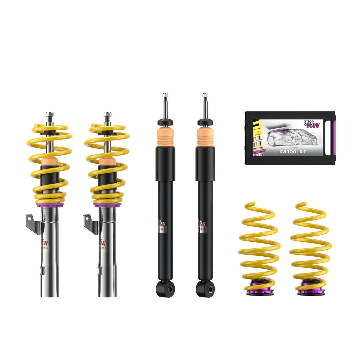 KW Coilover Kit V1 for 03/2003-07/2015 VW Touran (1T1, 1T2)