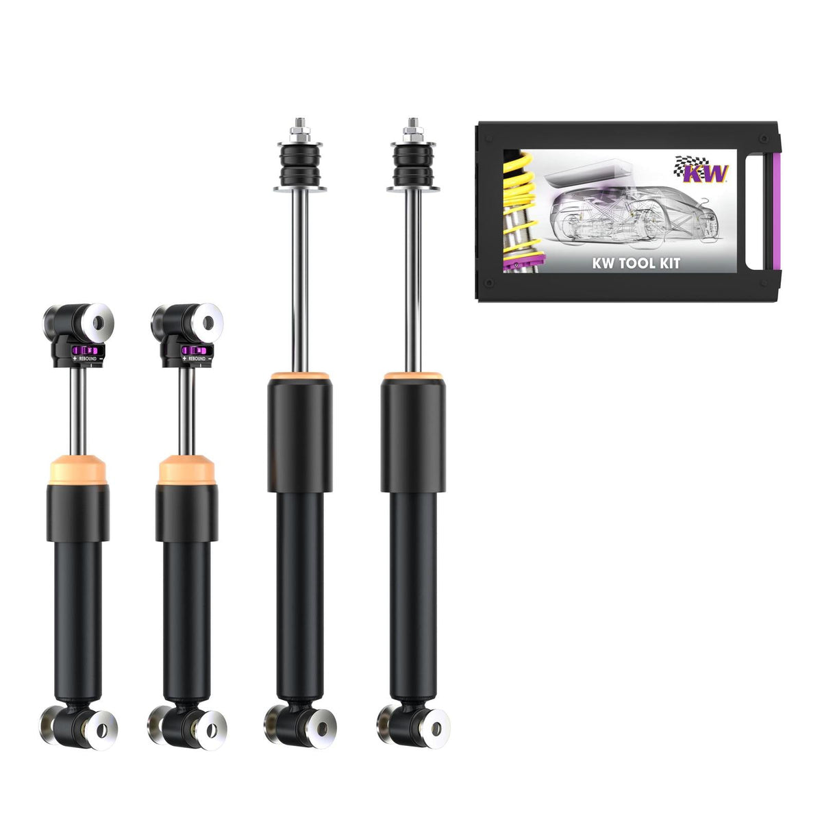 KW Shock Kit V2 for 10/1955-03/1968 Porsche 356 Coupe
