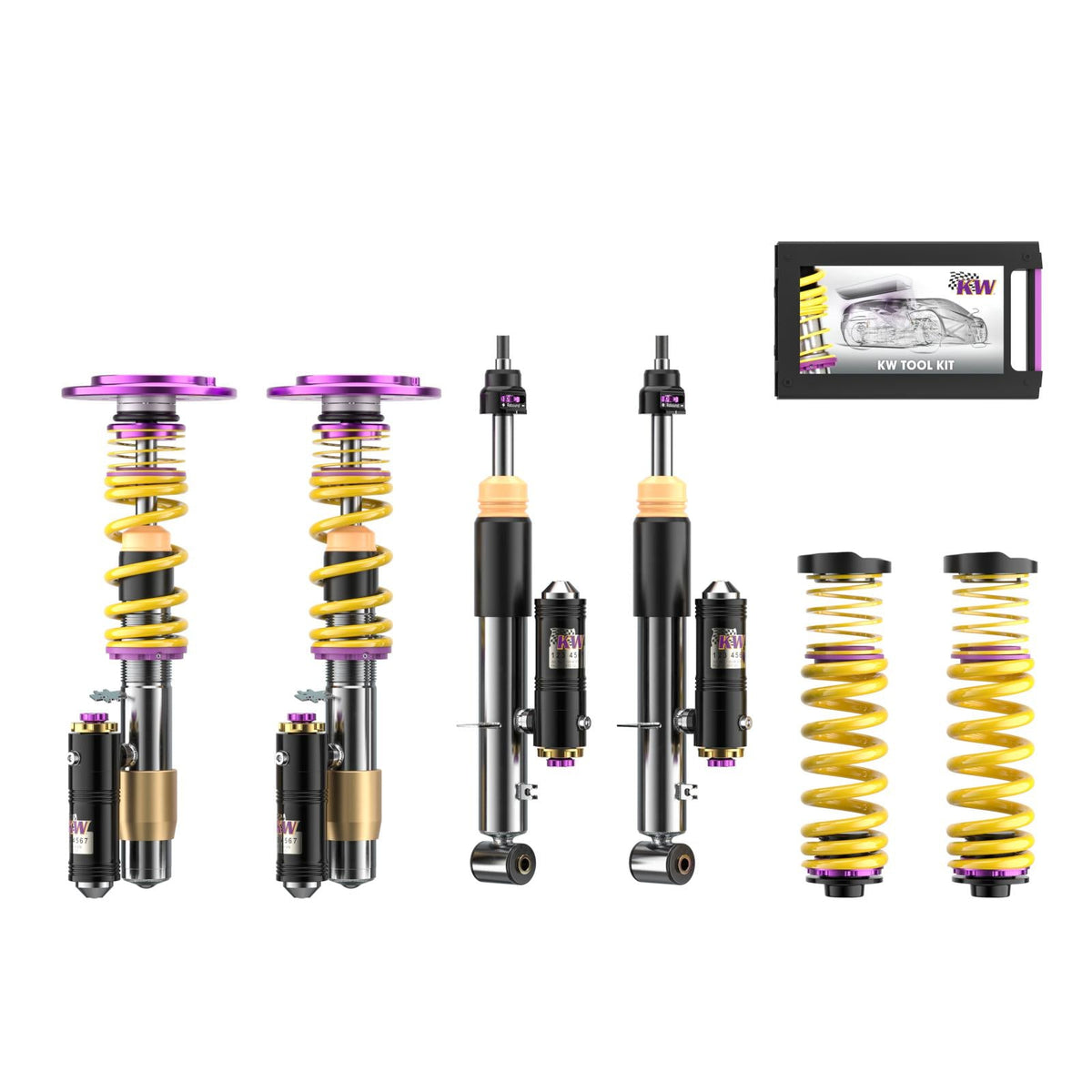KW Coilover Kit V4 Clubsport for VW Golf VIII (CD1) w/ FA Top Mounts