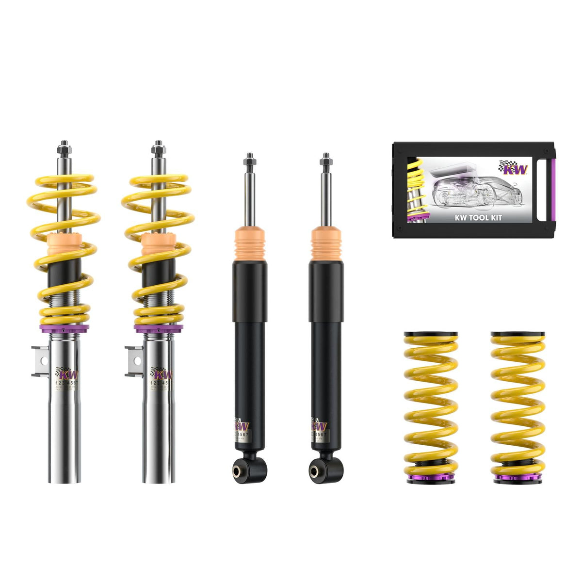 KW Coilover Kit V1 for 04/2008-09/2015 Audi A4 Avant (8K5, B8) w/ Deactivation For Electronic Dampers