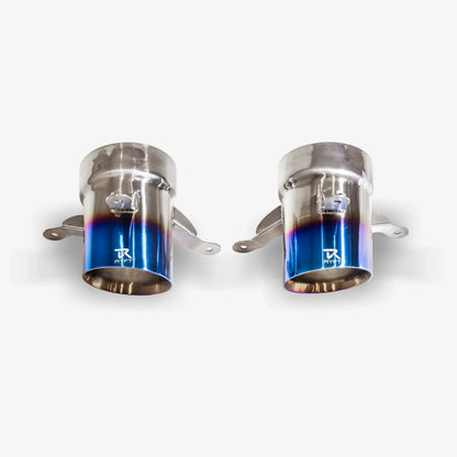 RYFT Blue Titanium Tips (Set Of 2) - Ferrari 488 Coupe