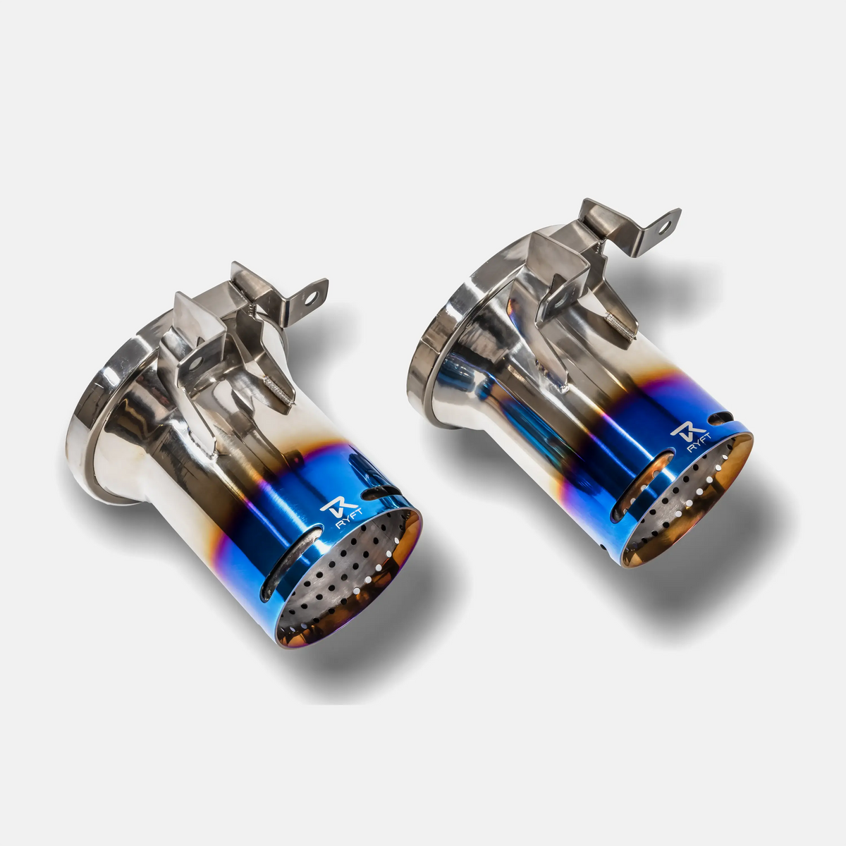 RYFT Blue Titanium Tips (Set of 2) - Lamborghini Aventador Ultimae