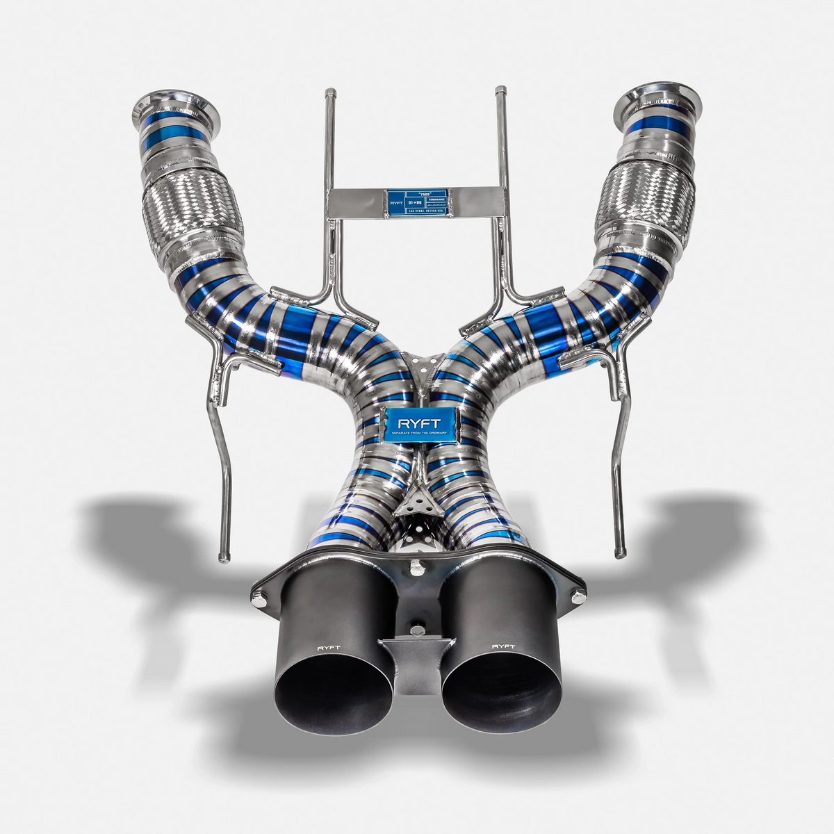 RYFT Titanium Race Exhaust w/ Satin Black Tip - McLaren 750S