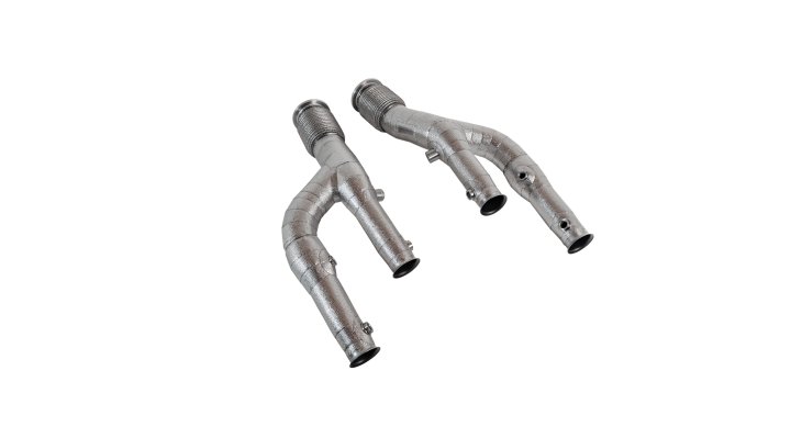 Lamborghini Revuelto | Novitec CAT-Replacement Pipe (2 Pieces) - Gold plated Inconel
