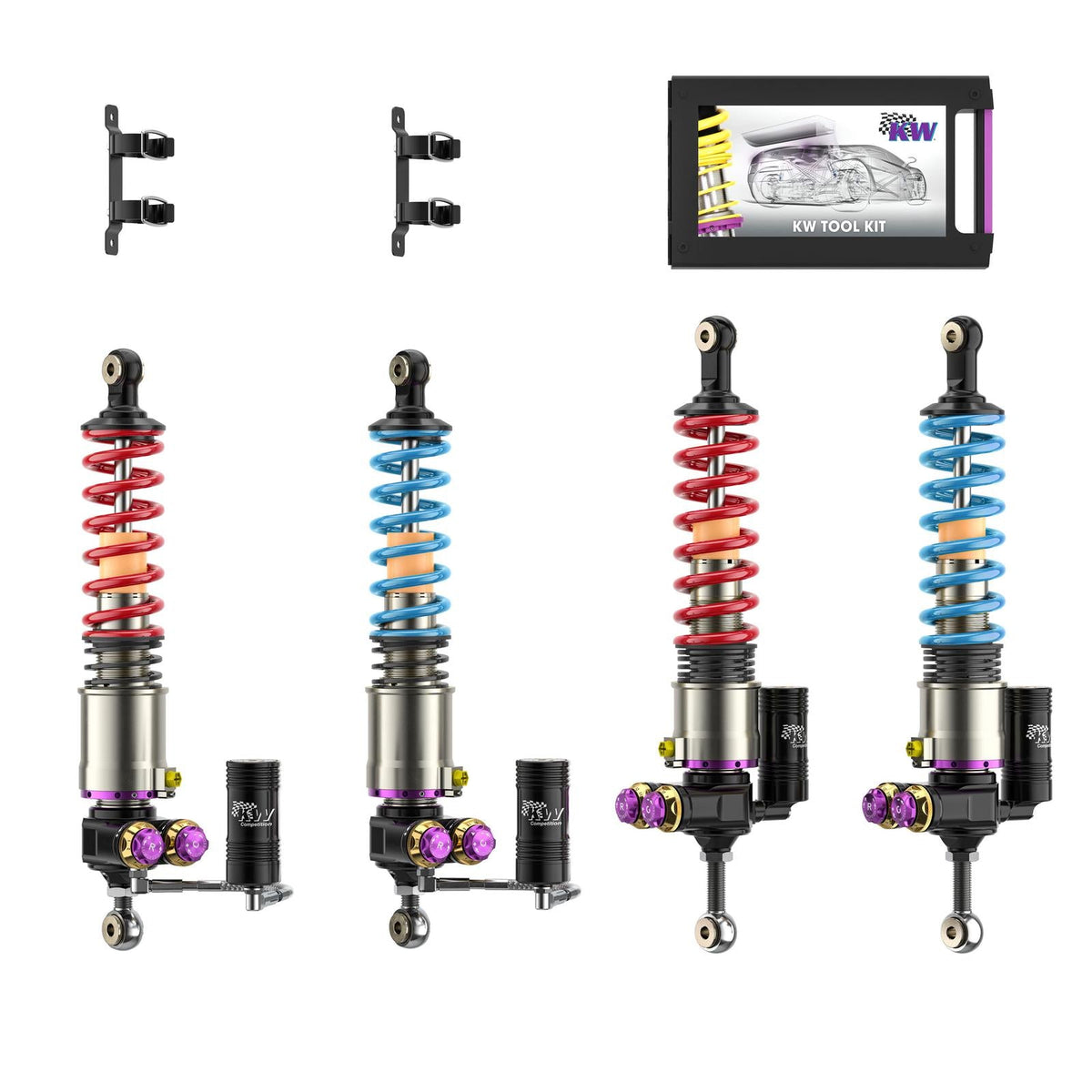 Coilover kit V5 (Porsche Carrera GT Edition) w. HLS 4 Hydraulik Liftsystem