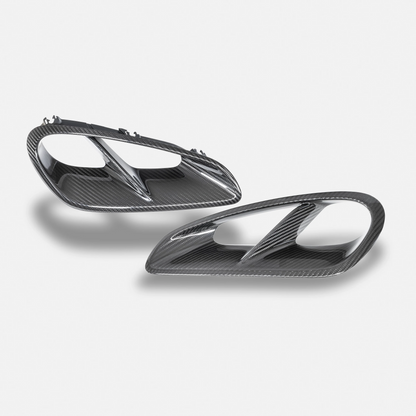 RYFT Carbon Fiber Side Intake Covers - Porsche 911 (992) Turbo S