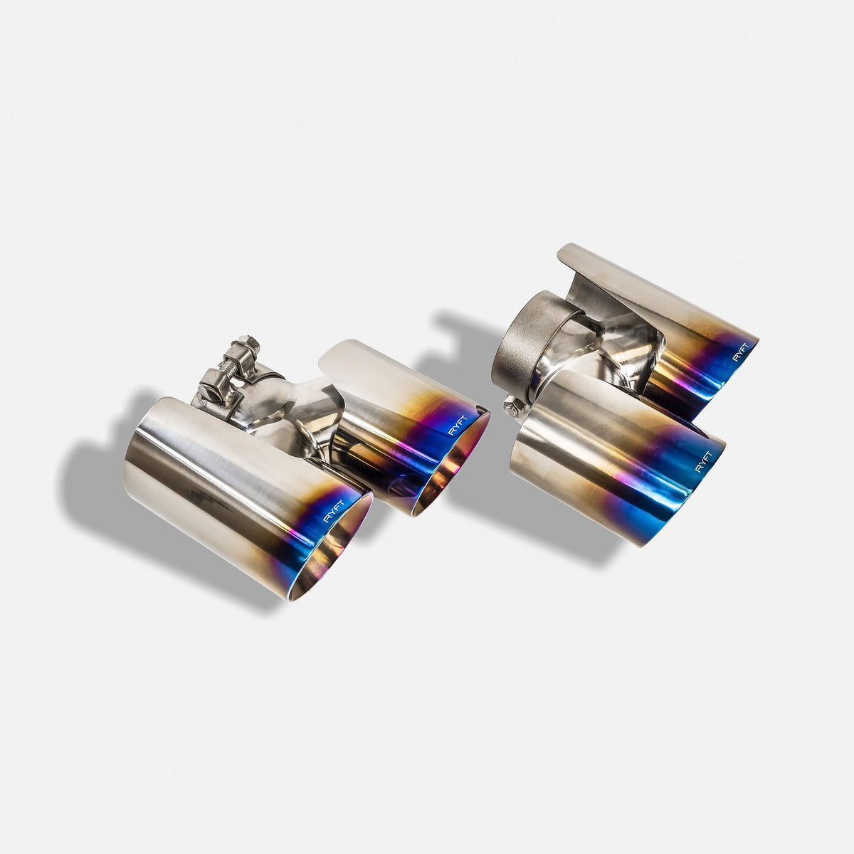 RYFT Titanium Performance Exhaust w/ Blue Titanium Tips - Porsche (991) 911 Turbo