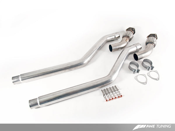 AWE Audi B8 3.0T Non-Resonated Downpipes for S4 / S5