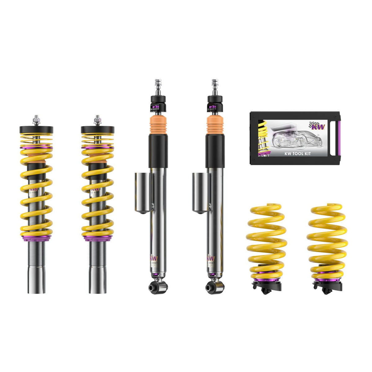 KW Coilover Kit V3 for 11/2016+ Audi A4 Avant (8W5, 8WD, B9) w/ Deactivation For Electronic Dampers