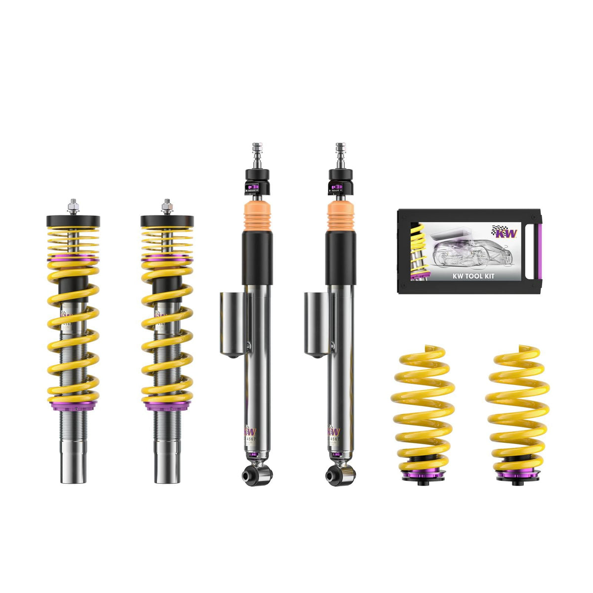 KW Coilover Kit V3 for 06/2017+ Audi A5 (F53, F5P) w/ Deactivation For Electronic Dampers