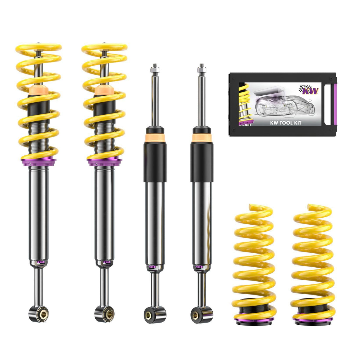 KW Coilover Kit V3 for 08/2013+ Maserati Quattroporte VI w/ Deactivation For Electronic Dampers