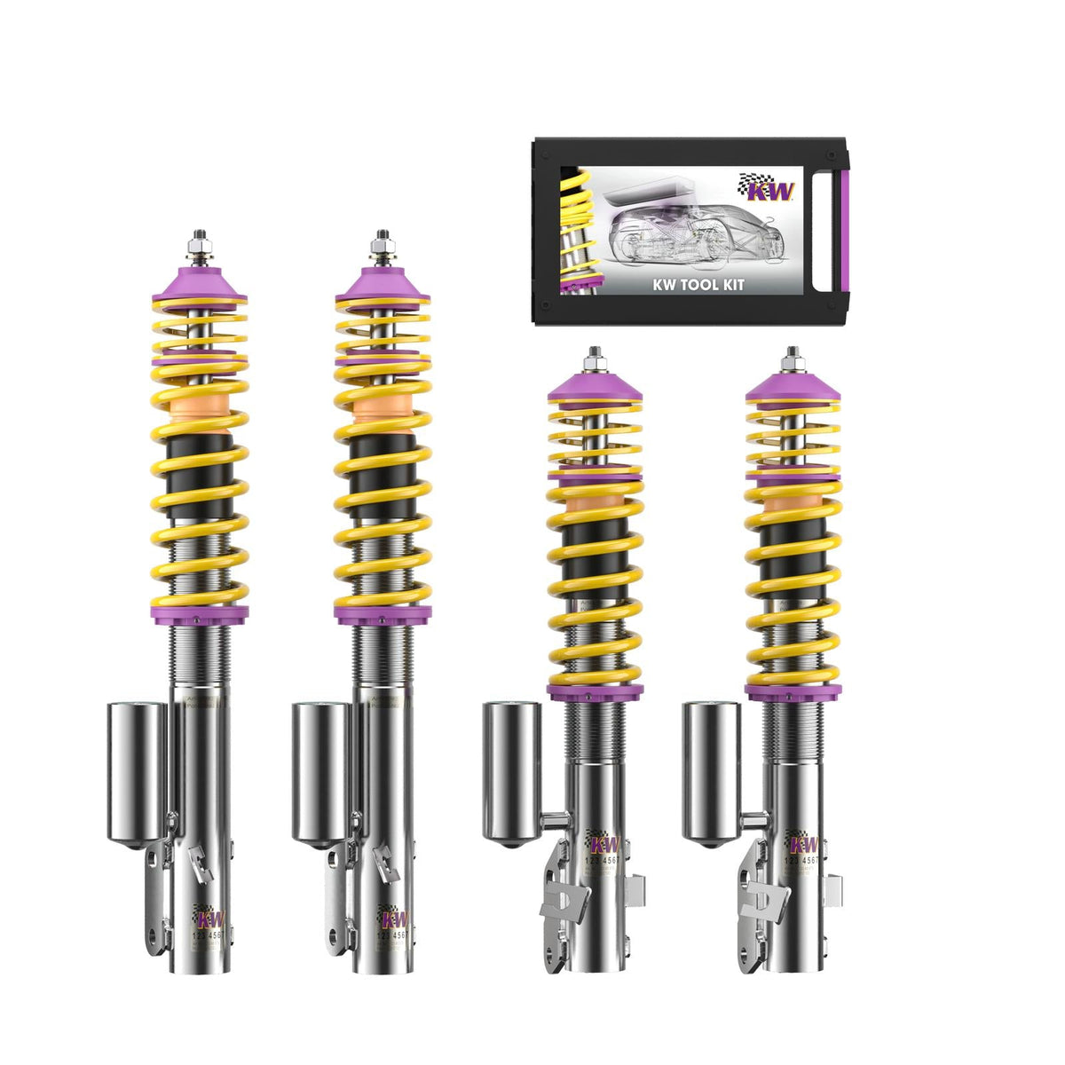 KW Coilover Kit V3 for 08/1992-12/2000 Subaru Impreza Sedan (GC)