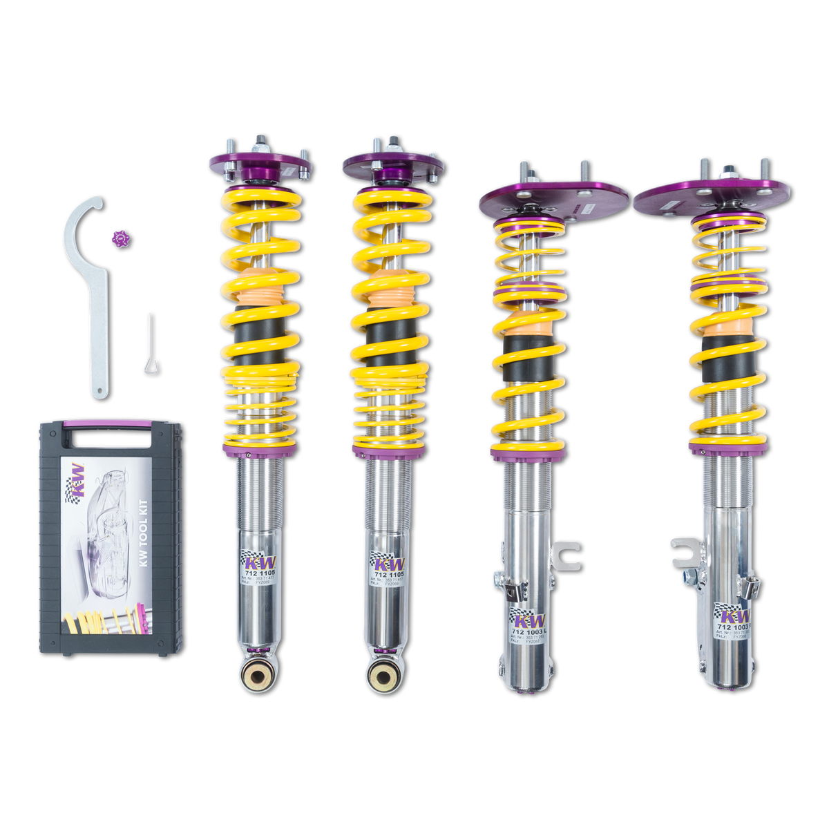 KW Coilover Kit V3 Clubsport for 12/1988-11/1990 Porsche 911 w/ Top Mounts