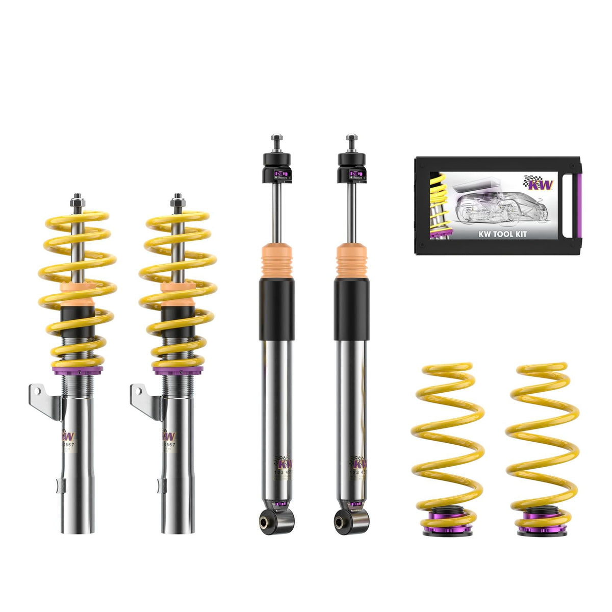 KW Coilover Kit V3 for 07/2013+ Skoda Octavia III (5E3, NL3, NR3) w/ Deactivation For Electronic Dampers