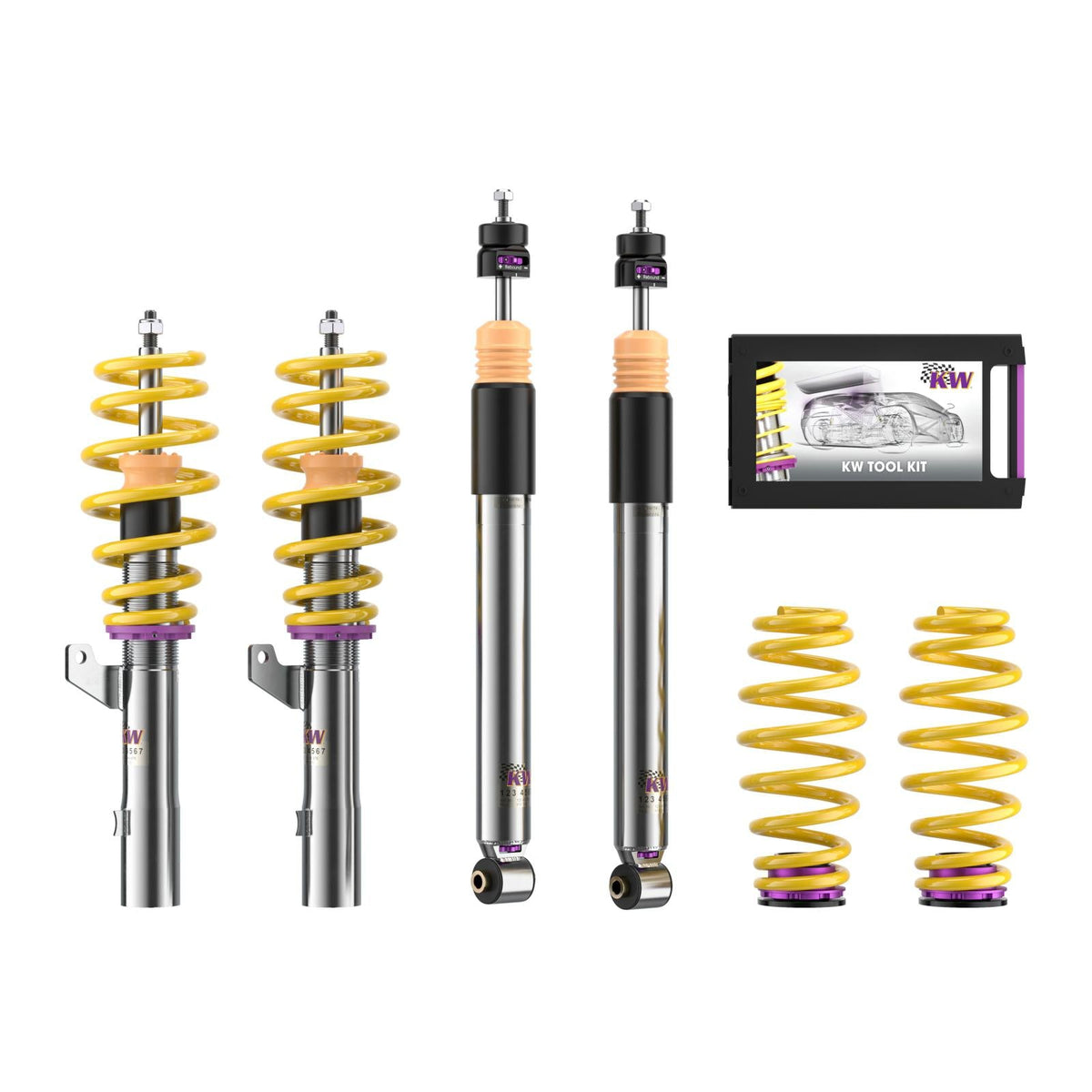 KW Coilover Kit V3 for 11/2013+ VW Golf VII (5G1, BQ1, BE1, BE2) w/ Deactivation For Electronic Dampers