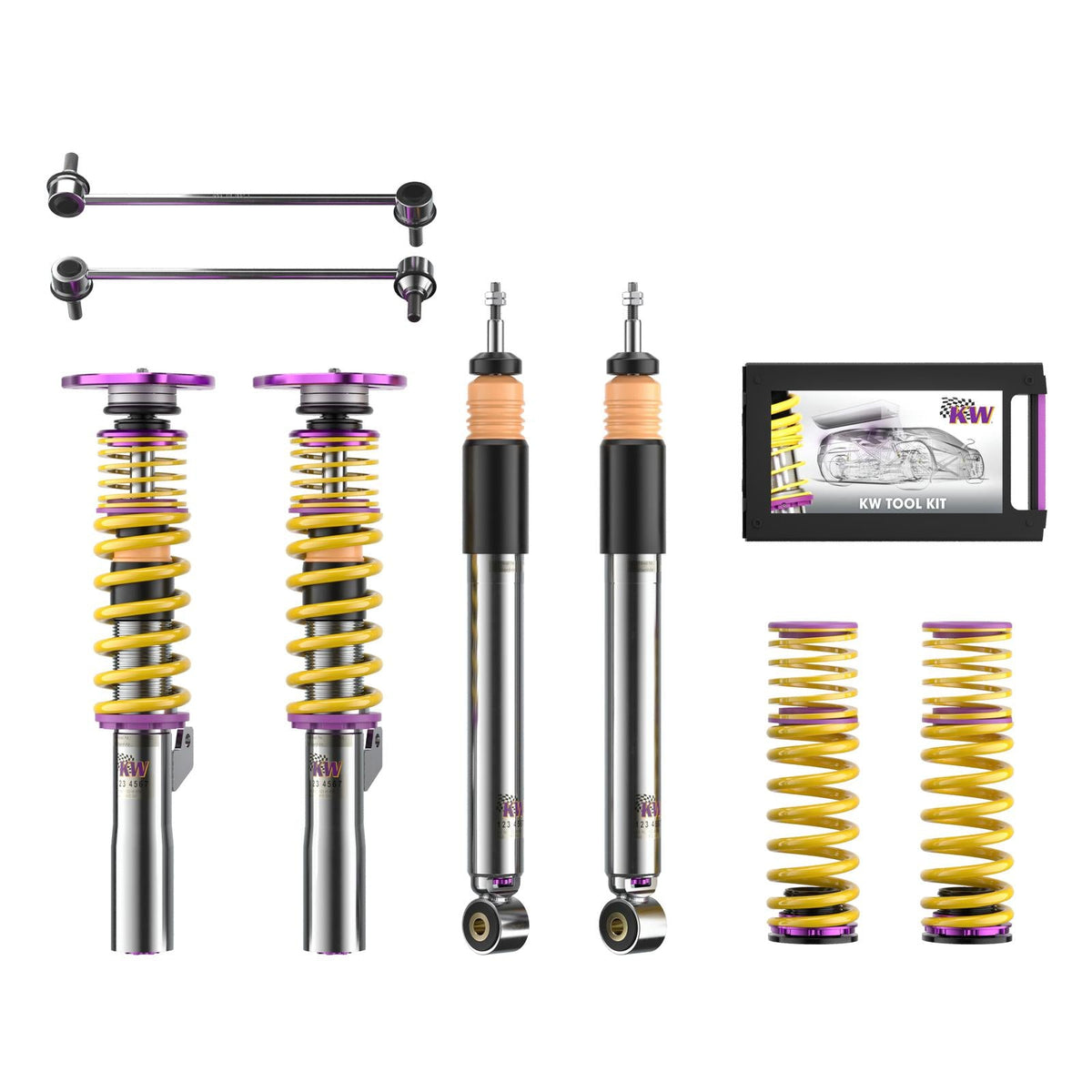 KW Coilover Kit V3 Clubsport for 10/2008+ VW Golf VI (5K1) w/ Top Mounts