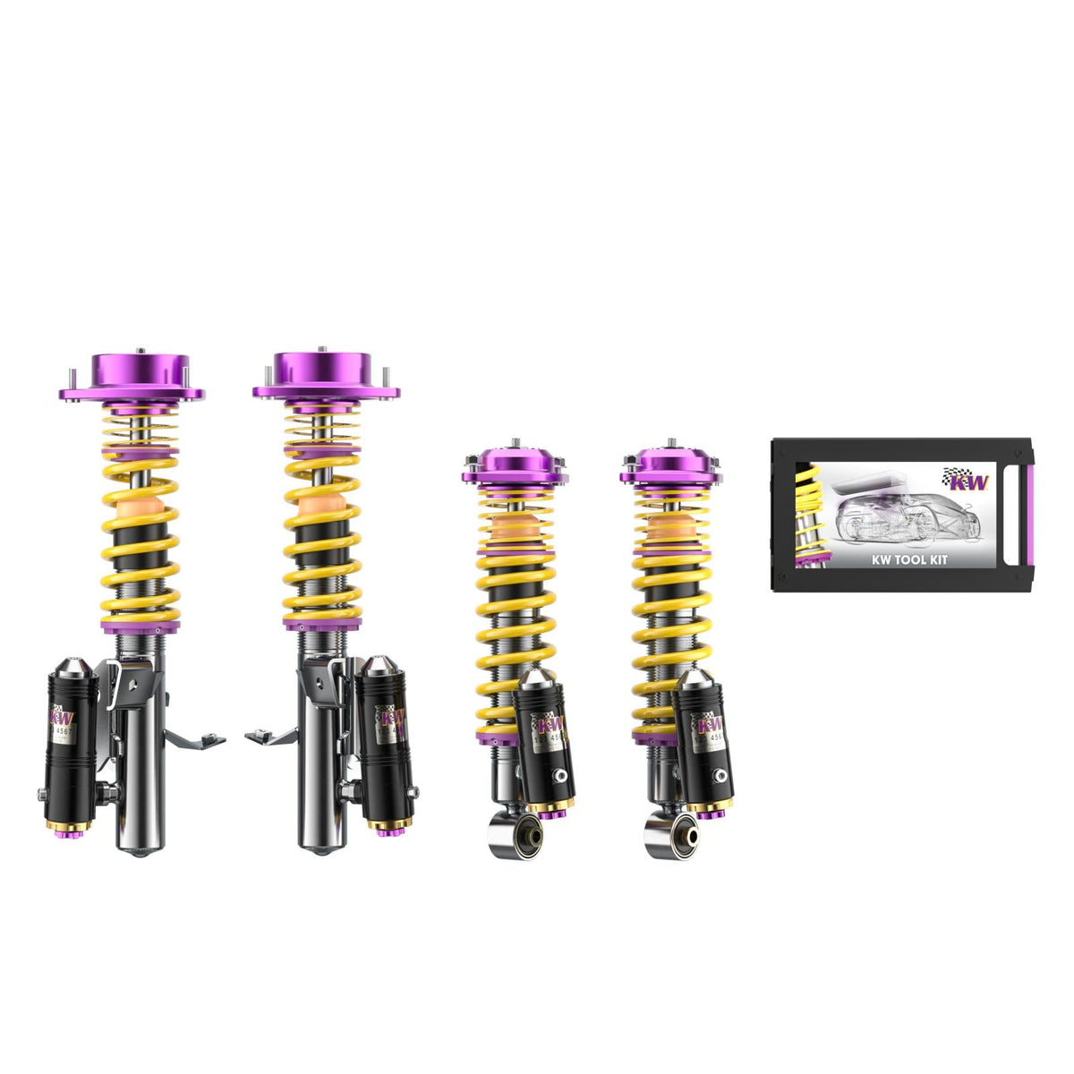 KW Coilover Kit V4 Clubsport for 09/2012+ Subaru BRZ w/ Top Mounts