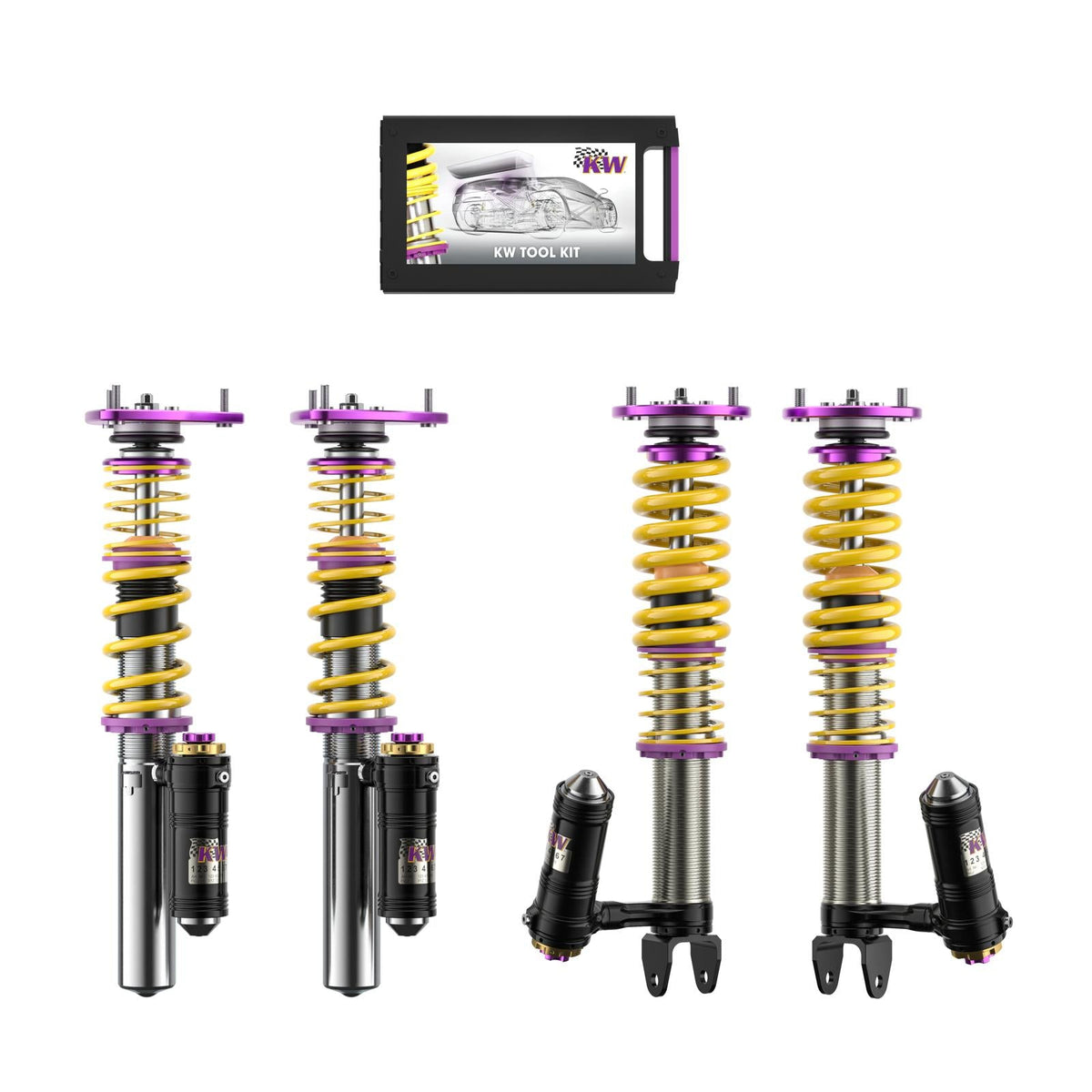 KW Coilover Kit V4 Clubsport for 11/2006+ Porsche 911 (997) w/ Top Mounts