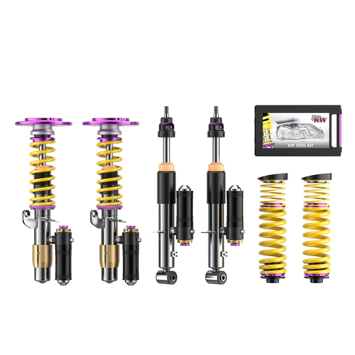 KW Coilover Kit V4 for 03/2020+ BMW 2 Series Coupe (F22, F87) w/ Deactivation For Electronic Dampers