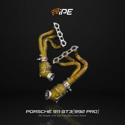iPE Full System - Porsche 911 GT3, GT3 Touring and GT3 RS 992 (Pro Version) (Equal Length Headers, Catted)