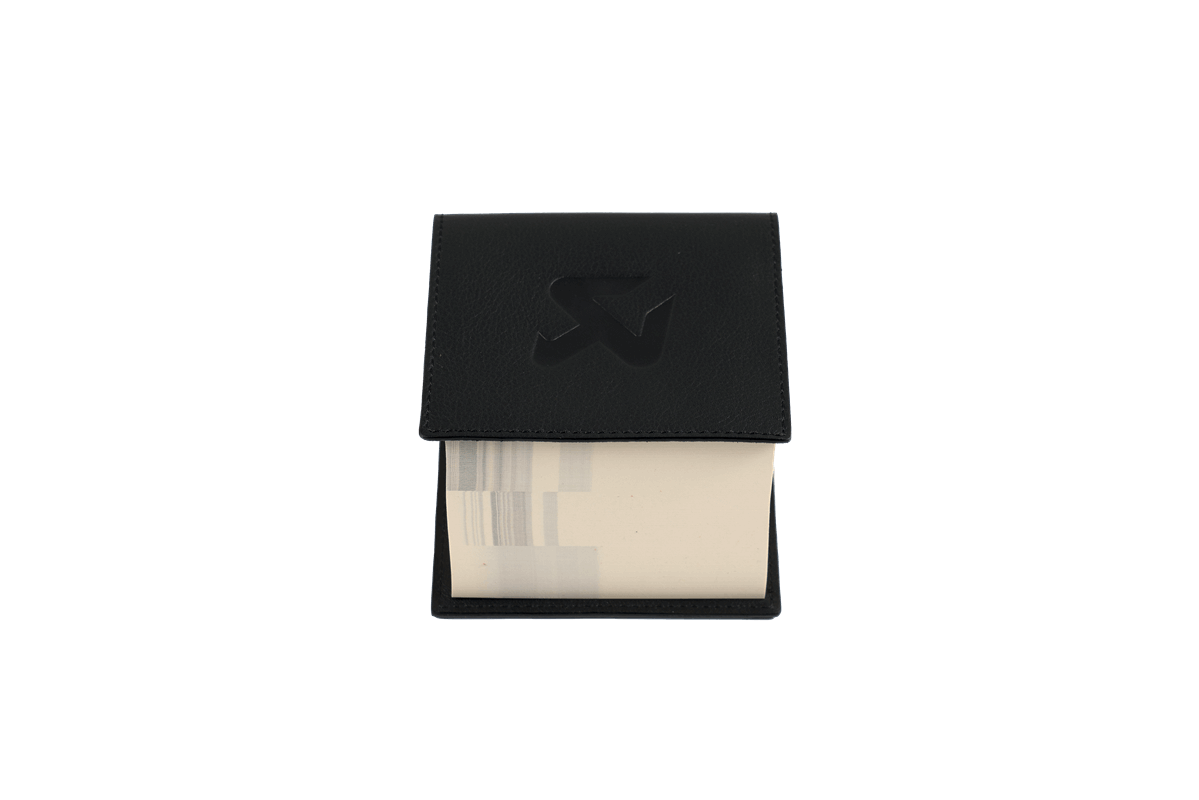 Akrapovic Leather Memo Notepad - Yellow