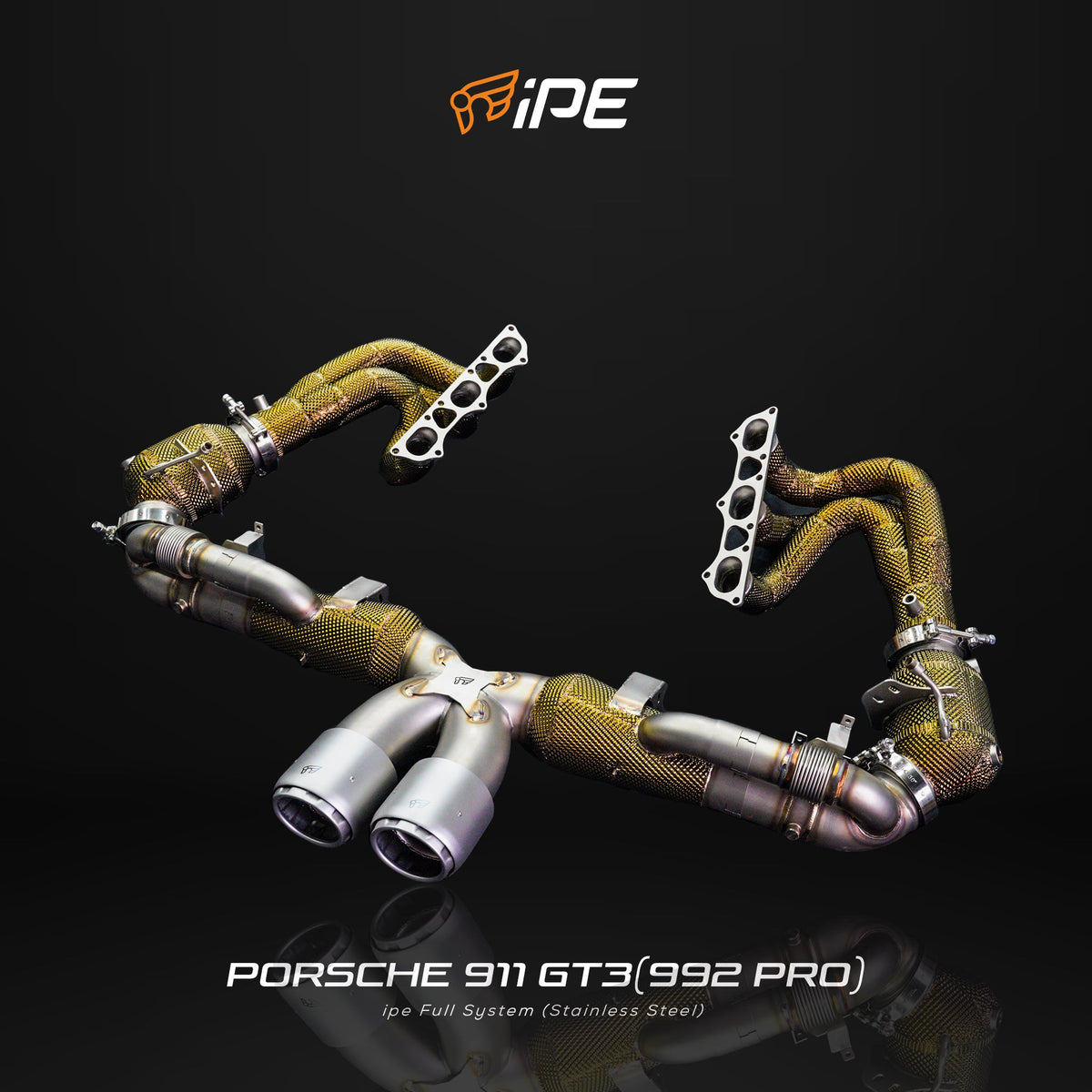 iPE Full System - Porsche 911 GT3, GT3 Touring and GT3 RS 992 (Pro Version) (Equal Length Headers, Catless)