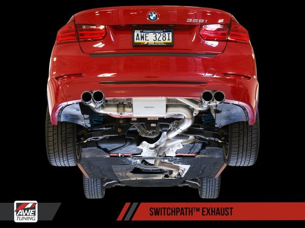 AWE Quad Tip Marking Template for BMW F3X 328i M Sport