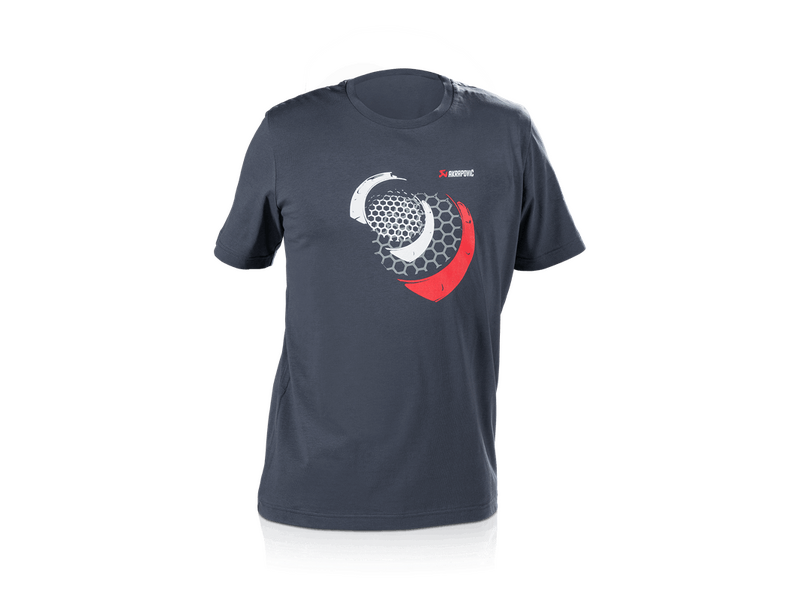 Akrapovic Mens T-Shirt - Mesh - Blue/Grey 3XL