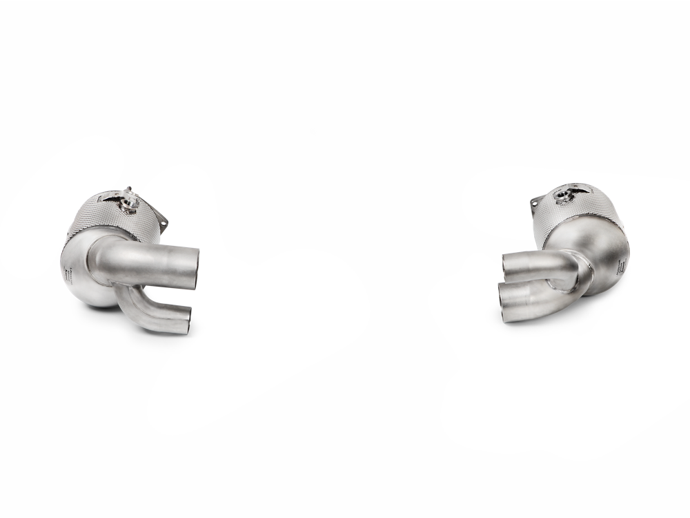 Akrapovic Link Pipe Set w Cat (SS) for 991.2 Carrera