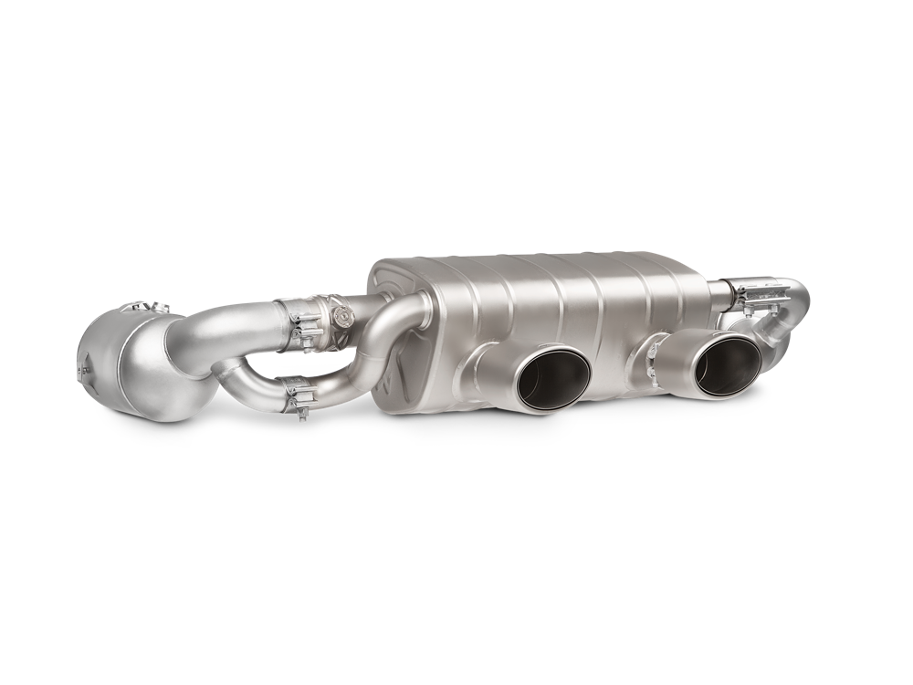 Akrapovic Link Pipe Set w Cat (SS) for 991.2 Carrera