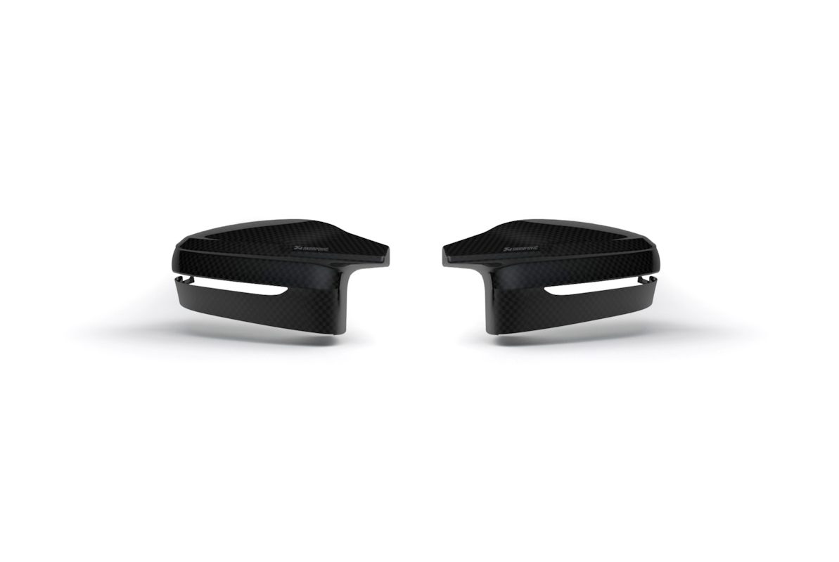 Akrapovic Carbon Fibre Mirror Cap Set - Gloss for BMW M2 (G87)