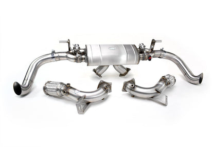 QuickSilver Sport Exhaust with Sound Architect OR GPF delete pipes (2020 on EURO Spec) - Audi R8 V10 (with GPFs)