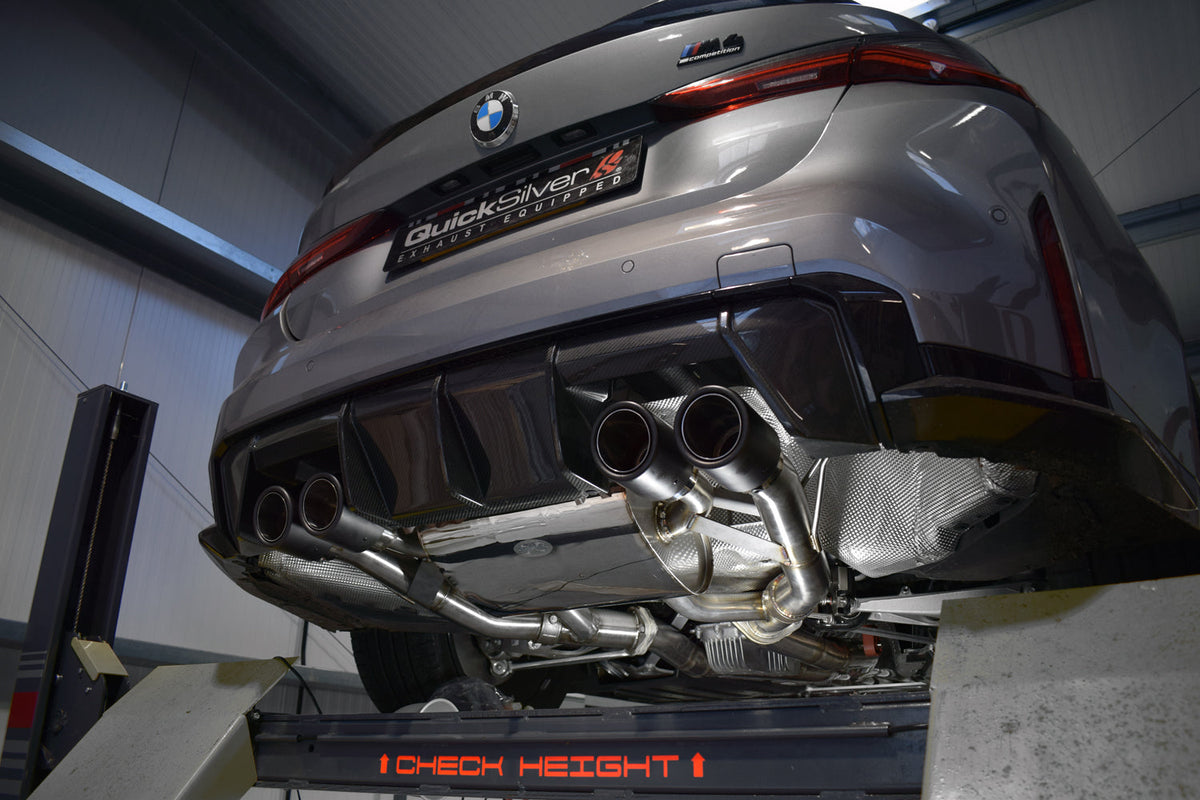 Quicksilver BMW M4 G82 G83 (2021 on) Standard Exit Sport Exhaust with Sound Architect™ with OR without OPF delete pipes.