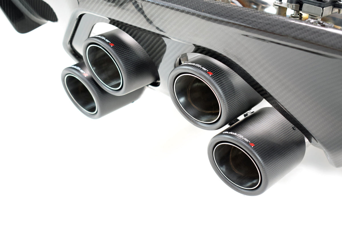 QuickSilver Sport Exhaust with Sound Architect Inc. Carbon Diffusor Kit with OR without OPF delete pipes. - BMW M4 G82 G83 Centre Exit (2021 on)