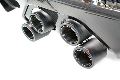 QuickSilver Sport Exhaust with Sound Architect Inc. Carbon Diffusor Kit with OR without OPF delete pipes. - BMW M4 G82 G83 Centre Exit (2021 on)