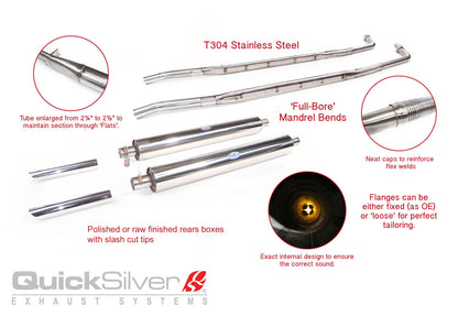 QuickSilver Exhaust System - Aston Martin DB4 GT and Zagato (1958-1963)