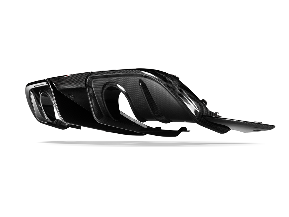 Akrapovic Rear Carbon Fibre Diffuser for Porsche 718 Cayman GT4 RS
