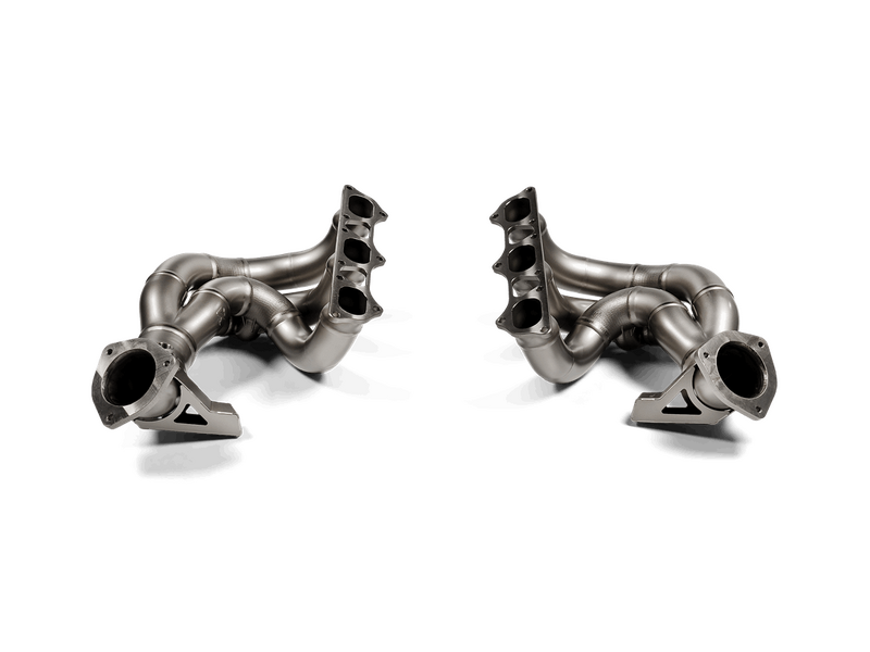 Akrapovic Evolution Header Set (Titanium) Porsche 718 Cayman GT4 RS