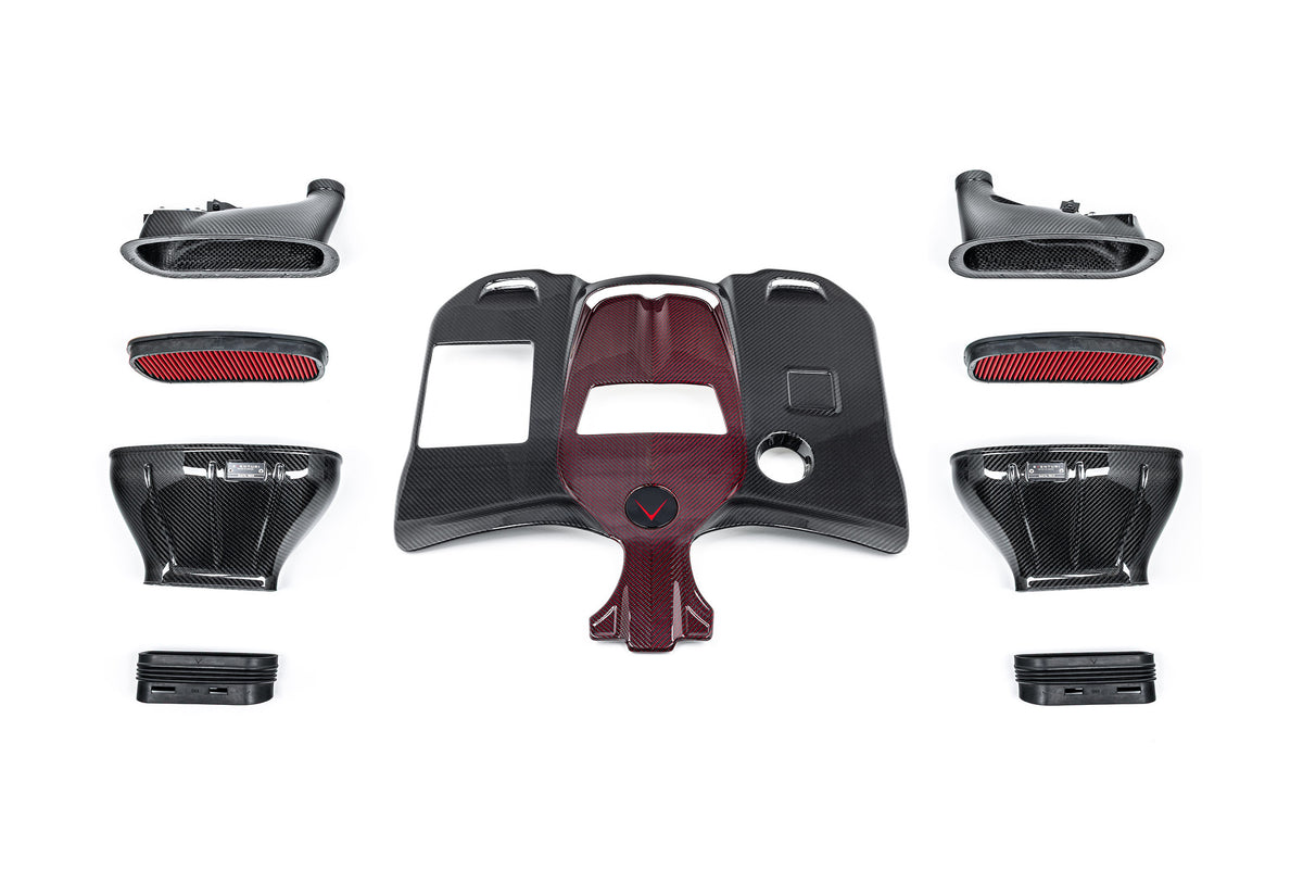 Eventuri Mercedes M177 4.0L G63 AMG Gloss Carbon Intake