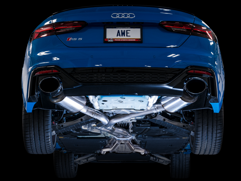AWE Audi B9 RS5 Touring Edition Exhaust - w/ Diamond Black RS Tips