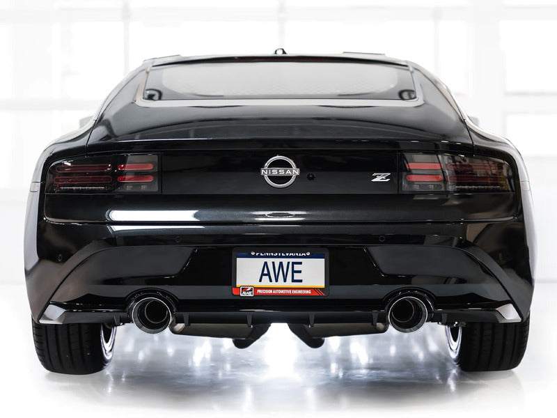 AWE Track Edition Exhaust for Nissan Z - Chrome Silver Tips
