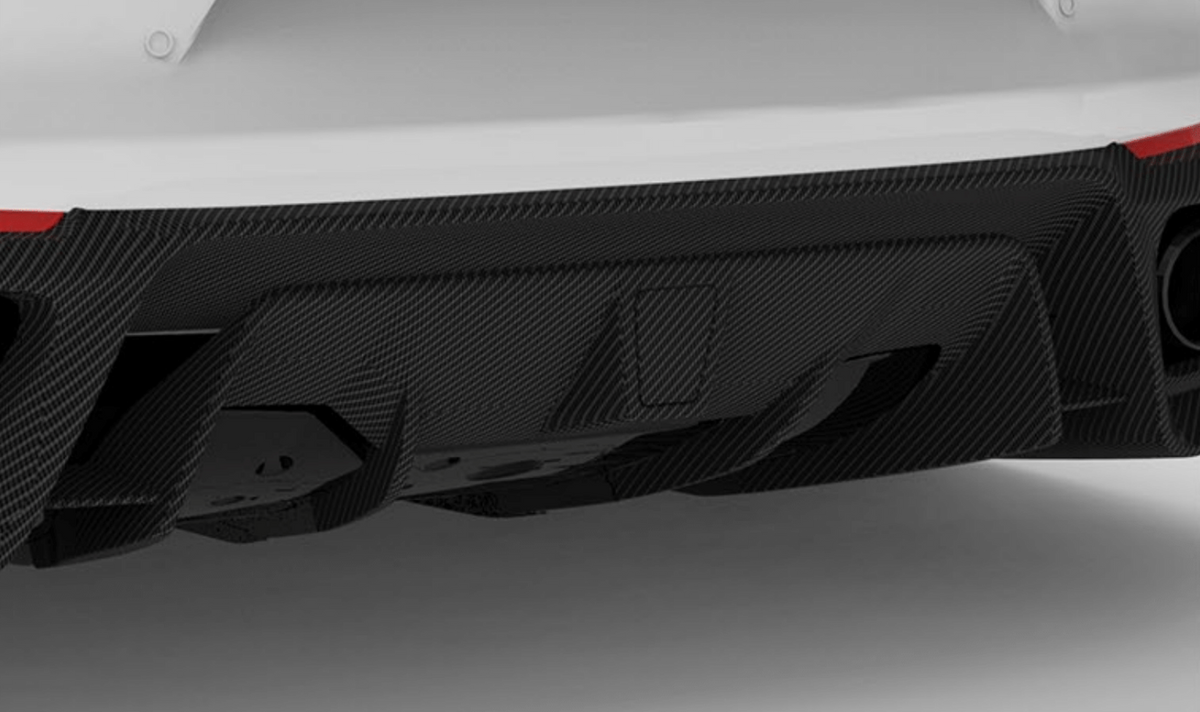 1016 Industries Ferrari 812 GTS Rear Diffuser - Carbon Fibre