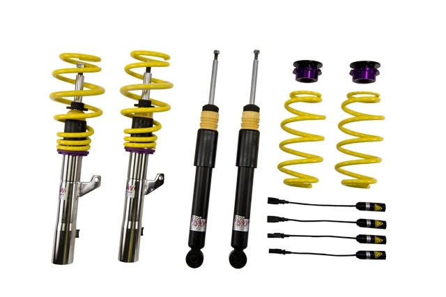 KW Coilover Kit V1 for 03/2003+ Audi A3 Sportback (8PA) w/ Deactivation For Electronic Dampers [10210092]