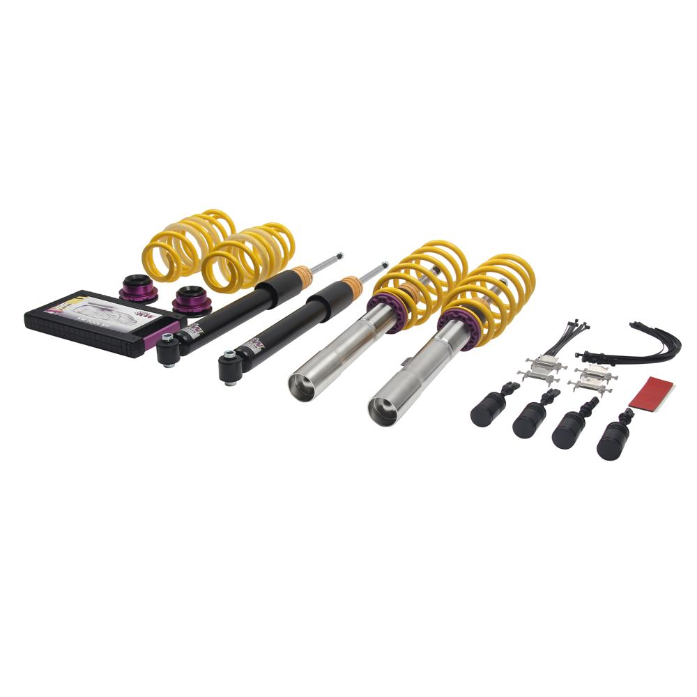 KW Coilover Kit V1 for 03/2014+ Seat Leon (5F1) w/ Deactivation For Electronic Dampers - Volkswagen Golf (5G) (1.0 TSi, 1.0 TSI, 1.2 TSI +16 more)