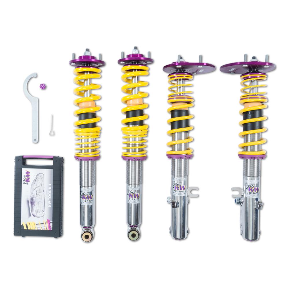 KW Coilover Kit V3 Clubsport w/ Top Mounts - Porsche 911 (964) (Carrera 4) [35271822]