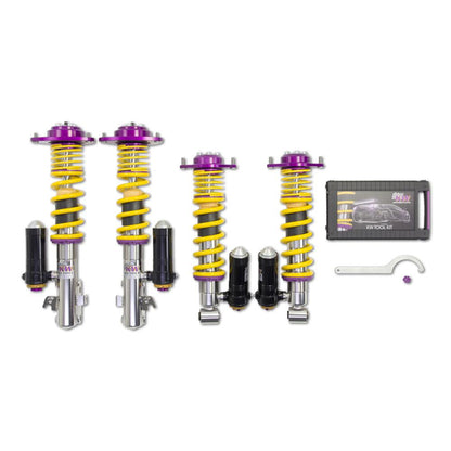 KW Coilover Kit V4 Clubsport w/ Top Mounts - Subaru IMPREZA Hatchback (G3, GR, GH), Subaru IMPREZA Saloon GR (G3) (2.5 WRX STI AWD (GRF), 2.5 WRX STI AWD)